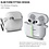 Ntech Hoesje Geschikt voor Apple Airpods 3 hoesje Silicone Case Wit - Hoesje Geschikt voor Apple Airpodss 3 Case Siliconen Hoes - Hoesje Geschikt voor Apple Airpodss 3 Hoes Cover