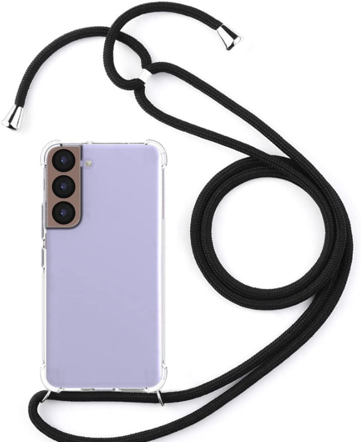 Aanbevolen Factureerbaar lila Samsung S22 Hoesje transparant met Koord - Samsung Galaxy S22 hoesje  draagkoord - Goedkoop - Necklace - Neckstrap - Telefoon koord -  Telefoonhoesje met koord - Phonecompleet.nl