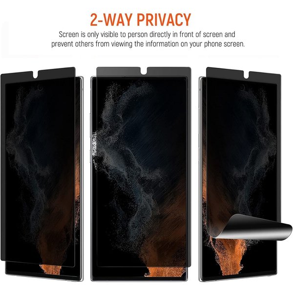 Ntech Samsung S22 Ultra Privacy screenprotector / Samsung Galaxy S22 Ultra 5G Privacy Screenprotector Beschermfolie - Galaxy S22 Ultra Anti Spy Screenprotector - Galaxy S22 Ultra TPU Privacy Screenprotector