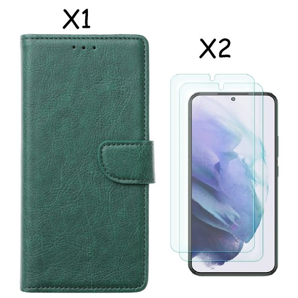 Ntech Hoesje Geschikt Voor Samsung Galaxy S22 Plus hoesje Groen Hoesje Geschikt Voor Samsung Galaxy S22 Plus 5G hoesje bookcase portemonnee cover - Hoesje Geschikt Voor Samsung Galaxy hoesje S22 Plus - Hoesje Geschikt Voor Samsung Galaxy S22 Plus screenprotecto