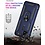 Ntech Oppo A15 Hoesje armor Met ring houder Blauw - Oppo A15s hoesje  / Oppo A35 2021 hoesje met Kickstand TPU backcover hoesje - Oppo A15 / A15s screenprotector 2 pack