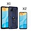 Ntech Oppo A15 Hoesje armor Met ring houder Blauw - Oppo A15s hoesje  / Oppo A35 2021 hoesje met Kickstand TPU backcover hoesje - Oppo A15 / A15s screenprotector 2 pack