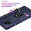 Ntech Oppo A15 Hoesje armor Met ring houder Blauw - Oppo A15s hoesje  / Oppo A35 2021 hoesje met Kickstand TPU backcover hoesje - Oppo A15 / A15s screenprotector 2 pack