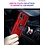 Ntech Oppo A16 Hoesje armor Met ring houder Rood - Oppo A16s hoesje  / Oppo A54s hoesje met Kickstand TPU backcover hoesje - Oppo A16 / A16s screenprotector 2 pack