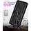 Ntech Oppo A16 Hoesje armor Met ring houder Zwart - Oppo A16s hoesje  / Oppo A54s hoesje met Kickstand TPU backcover hoesje - Oppo A16 / A16s screenprotector 2 pack