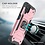 Ntech Hoesje Geschikt Voor Samsung Galaxy A22 Hoesje Heavy Duty Armor Hoesje Rose Goud - Galaxy A22 4G Case Kickstand Ring cover met Magnetisch Auto Mount- Hoesje Geschikt Voor Samsung Galaxy A22 4G screenprotector 2 pack