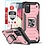 Ntech Hoesje Geschikt Voor Samsung Galaxy A03s Hoesje Heavy Duty Armor Hoesje Rose Goud - Galaxy A03S Case Kickstand Ring cover met Magnetisch Auto Mount- Hoesje Geschikt Voor Samsung Galaxy A03S screenprotector 2 pack