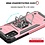 Ntech Hoesje Geschikt Voor Samsung Galaxy A03s Hoesje Heavy Duty Armor Hoesje Rose Goud - Galaxy A03S Case Kickstand Ring cover met Magnetisch Auto Mount- Hoesje Geschikt Voor Samsung Galaxy A03S screenprotector 2 pack