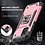 Ntech Hoesje Geschikt Voor Samsung Galaxy A03s Hoesje Heavy Duty Armor Hoesje Rose Goud - Galaxy A03S Case Kickstand Ring cover met Magnetisch Auto Mount- Hoesje Geschikt Voor Samsung Galaxy A03S screenprotector 2 pack