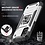 Ntech Hoesje Geschikt Voor Samsung Galaxy A03s Hoesje Heavy Duty Armor Hoesje Zliver - Galaxy A03S Case Kickstand Ring cover met Magnetisch Auto Mount- Hoesje Geschikt Voor Samsung Galaxy A03S screenprotector 2 pack
