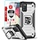 Ntech Hoesje Geschikt Voor Samsung Galaxy A03s Hoesje Heavy Duty Armor Hoesje Zliver - Galaxy A03S Case Kickstand Ring cover met Magnetisch Auto Mount- Hoesje Geschikt Voor Samsung Galaxy A03S screenprotector 2 pack