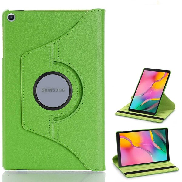 Ntech Hoesje Geschikt Voor Samsung Galaxy tab s6 lite 2024 hoes Groen Draaibare Hoesje Case Cover tablethoes - Tab s6 lite hoes 2020 / 2022 360 Hoes bookcase