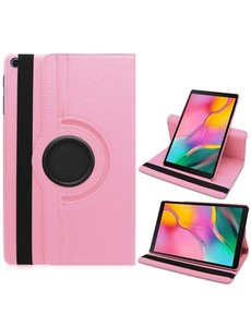 Ntech Samsung tab s6 lite hoes Licht Rose Draaibare