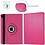 Ntech Hoes geschikt voor iPad pro 2020 / 2021 bookcase Draaibare Pink - Hoes geschikt voor iPad pro hoes 2021 / 2020 - Hoes geschikt voor iPad pro 11 2021 case Cover- Hoes geschikt voor iPad pro 2020 hoes