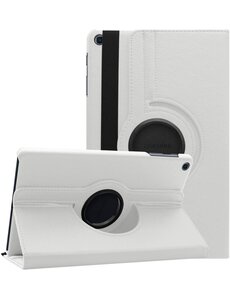 Ntech Samsung tab s6 lite hoes Wit Draaibare