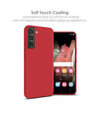 Ntech Samsung Galax S22 Hoesje Silicone Backcover – Rood