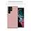 Ntech  Hoesje Geschikt Voor Samsung Galaxy S22 Ultra Hoesje Silicone Backcover Licht rose