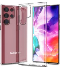 Ntech Samsung Galax S22 Ultra Hoesje Transparant telefonhoesje