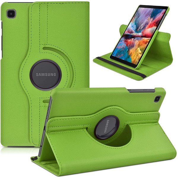 Ntech Hoesje Geschikt Voor Samsung Galaxy Tab A7 Lite Hoes bookcase - Hoesje Geschikt Voor Samsung Galaxy Tab A7 Lite hoes 8.7 360 draaibare case Hoesje - Groen