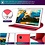 Ntech Hoesje Geschikt Voor Samsung Galaxy Tab A7 Lite Hoes bookcase - Hoesje Geschikt Voor Samsung Galaxy Tab A7 Lite hoes 8.7 360 draaibare case Hoesje - Rood