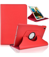 Ntech Samsung Tab A7 Lite Hoes bookcase - Samsung Galaxy Tab A7 Lite hoes 8.7 360 draaibare case Hoesje - Rood