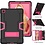 Ntech Hoes Geschikt voor Samsung Galaxy Tab A7 Hoes - (2020/2022) - Shockproof case - met Kickstand Hybride Armor - Zwart / Pink