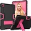 Ntech Hoes Geschikt voor Samsung Galaxy Tab A7 Hoes - (2020/2022) - Shockproof case - met Kickstand Hybride Armor - Zwart / Pink