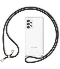 Ntech Samsung A53 5G Hoesje transparant met Koord - Samsung Galaxy A53 5G hoesje met koord draagkoord - Goedkoop - Necklace - Neckstrap - Telefoon koord - Telefoonhoesje met koord