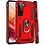 Ntech Hoesje Geschikt Voor Samsung Galaxy S22 Plus Hoesje Anti-Shock Hybrid Armor Rood - Hoesje Geschikt Voor Samsung Galaxy S22 Plus hoesje met Kickstand Ring Houder - Kunststof - Back Cover