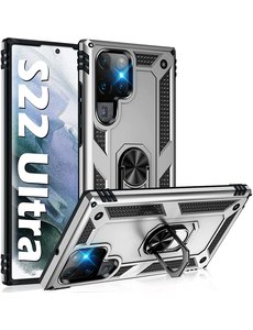 Ntech Samsung Galax S22 Ultra Hoesje Anti-Shock Hybrid Armor Zliver