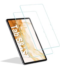 Ntech Samsung Tab S8 screenprotector 2pack Glas - Galaxy Tab S8 2022 Screenprotector - Samsung Galaxy Tab s8 -Tab S7 11 inch 2022 Screenprotector - Samsung Tablet S7 / S8 Screen Protector Glas
