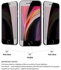 Ntech Screenprotector Geschikt voor SE 2022 Privacy screenprotector 2 Pack / Privacy Screenprotector Geschikt voor Screenprotector Geschikt voor Se 2020 Beschermfolie - Screenprotector Geschikt voor 7 / 8 Anti Spy Screenprotector - Screenprotect