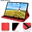 Ntech Hoesje Geschikt Voor Samsung Galaxy Tab S8 hoes Draaibare Book Case Cover Rood - Hoesje Geschikt Voor Samsung Galaxy Tab S8 hoesje 2022 - Tab S7 hoes 11 inch Tablet Hoes