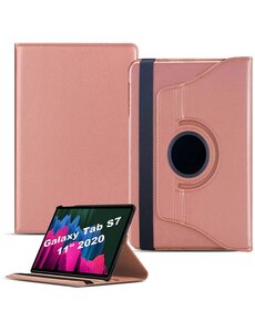 Ntech Samsung Tab S8 hoes Draaibare Book Case Cover Rose Goud - Samsung Galaxy Tab S8 hoesje 2022 - Tab S7 hoes 11 inch Tablet Hoes