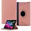 Ntech Hoesje Geschikt Voor Samsung Galaxy Tab S8 hoes Draaibare Book Case Cover Rose Goud - Hoesje Geschikt Voor Samsung Galaxy Tab S8 hoesje 2022 - Tab S7 hoes 11 inch Tablet Hoes