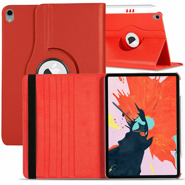 Ntech Hoes geschikt voor iPad Air 2022 360 Graden Draaibare Rood - Hoes geschikt voor iPad Air 5 hoes bookcase met standaard - Hoes geschikt voor iPad air 5 case 5e generatie hoes - Hoes geschikt voor iPad Air 2022 / Air 2020 hoes 10.9 - Hoes geschikt voor iPad