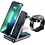 Ntech Oplader 3 in 1 draadloze Oplader 15w - Oplaadstation Opvouwbaar - Draadloze snellader  Geschikt voor iPhone 16/ 16 Pro / 15 / 15 Pro  /13/ 14 pro max - Wireless Charger - Qi Lader - Geschikt voor iPhone,iWatch & AirPods - Zwart