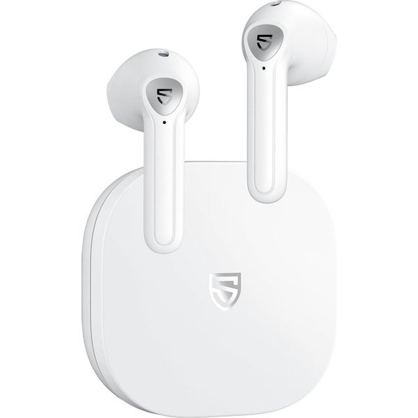 Soundpeats SoundPEATS TrueAir2 Draadloze hoofdtelefoon WIT, in-ear bluetooth hoofdtelefoon, 4 microfoons,Bluetooth 5.2, 25 uur looptijd, touch control, type C snel opladen, draadloze oordopjes met krachtige bass.