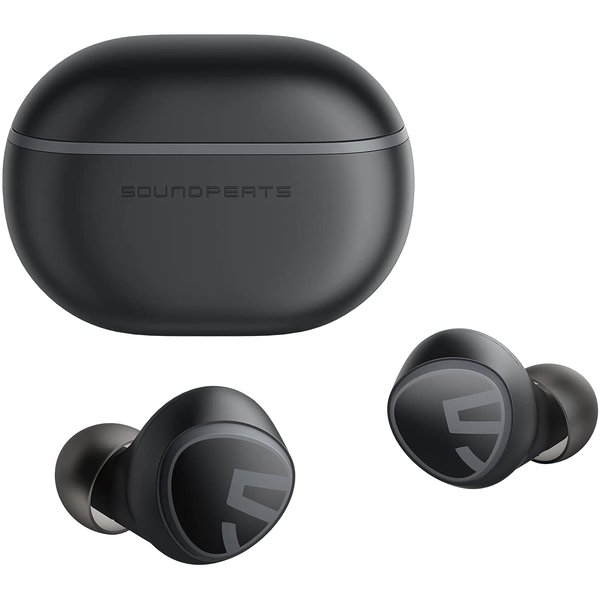 Soundpeats SoundPEATS Mini zwart draadloze oordopjes Bluetooth 5.2-koptelefoon in-ear stereo-koptelefoon met Elevoc Vocplus AI Ruisonderdrukking voor oproepen, aanraakbediening, totaal 20 uur, Twin/Mono-modus