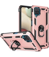 oTronica oTronica Armor Backcover voor Samsung Galaxy A12 (5G) Hoesje - Rose goud