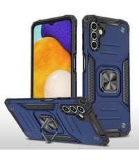 oTronica oTronica Backcover voor Samsung Galaxy A13 5G / A04s Hoesje – Met auto mount - Blauw