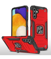 oTronica oTronica Backcover voor Samsung Galaxy A13 5G / A04s Hoesje – Met auto mount - Rood