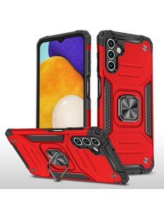 oTronica oTronica Backcover voor Samsung Galaxy A13 5G / A04s Hoesje – Met auto mount - Rood