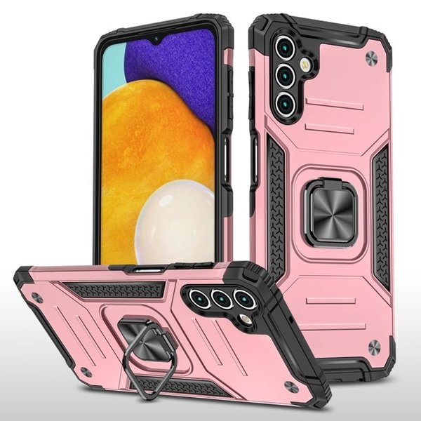 oTronica oTronica Backcover Geschikt Voor Samsung Galaxy A13 5G / A04s Hoesje – Met auto mount - Rose goud