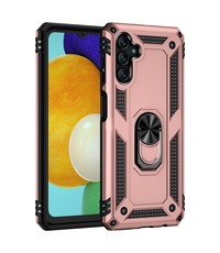 oTronica Otronica Backcover voor Samsung Galaxy A13 5G / A04s Hoesje - Ring Houder – Rose goud