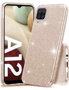 oTronica oTronica Backcover glitter hoesje voor Samsung Galaxy A12 Hoesje
