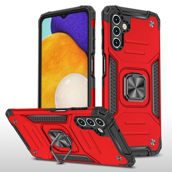 oTronica oTronica Armor Backcover Geschikt Voor Samsung Galaxy A32 (4G) hoesje met ring kickstand - Rood