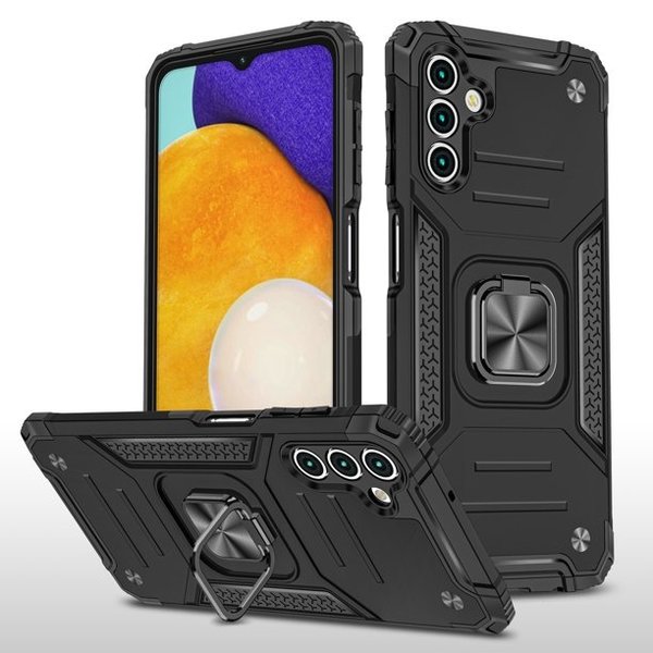 oTronica oTronica Armor Backcover Geschikt Voor Samsung Galaxy A32 (4G) hoesje met ring kickstand - Zwart