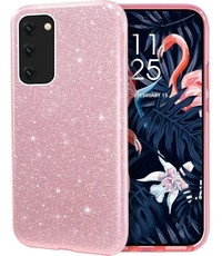 oTronica oTronica Backcover glitter hoesje voor Samsung Galaxy A33 (5G) hoesje - Roze