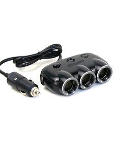 Ntech auto accessories sigarettenaansteker splitter - 2 Poorten USB - Auto Lader 3-delig - autolader usb - Autolader Splitter - Sigarettenaansteker - Auto Hub - Zwart